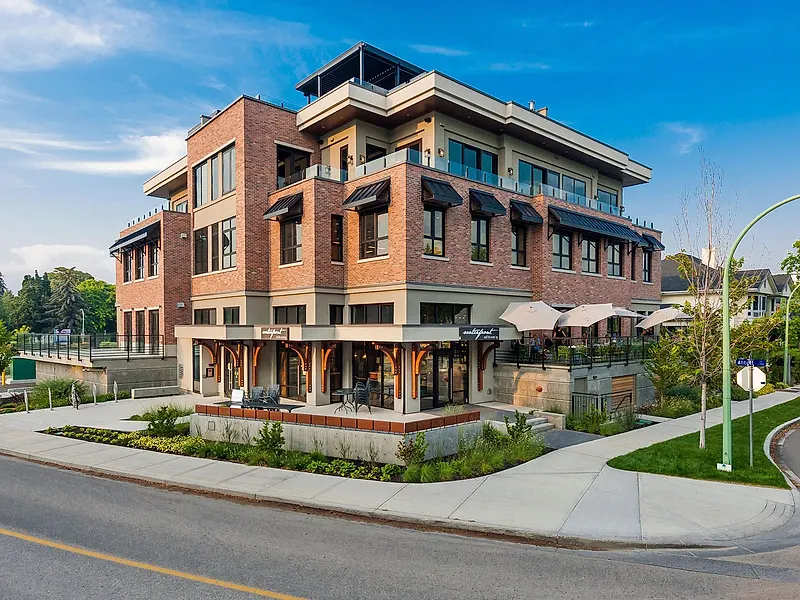 The Strathcona — Tenant Improvements interior design project, Kelowna, BC